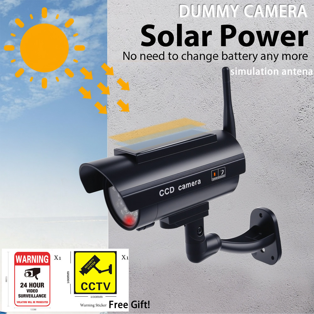 Home Yard Security Cameras - Mini Güneş Enerjili Su Geçirmez Sahte
