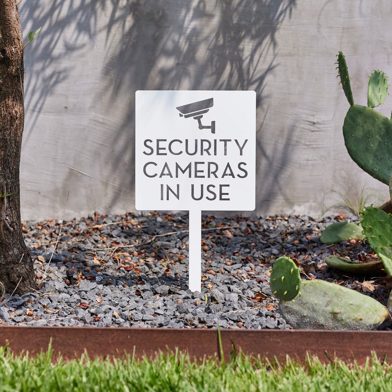 Home Yard Security Cameras - Güvenlik Kamerası Bahçe Tabelası - Ev