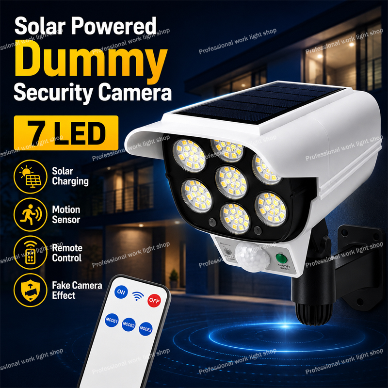 Home Yard Security Cameras - 77 LED'li Güneş Enerjili Sahte Güvenlik