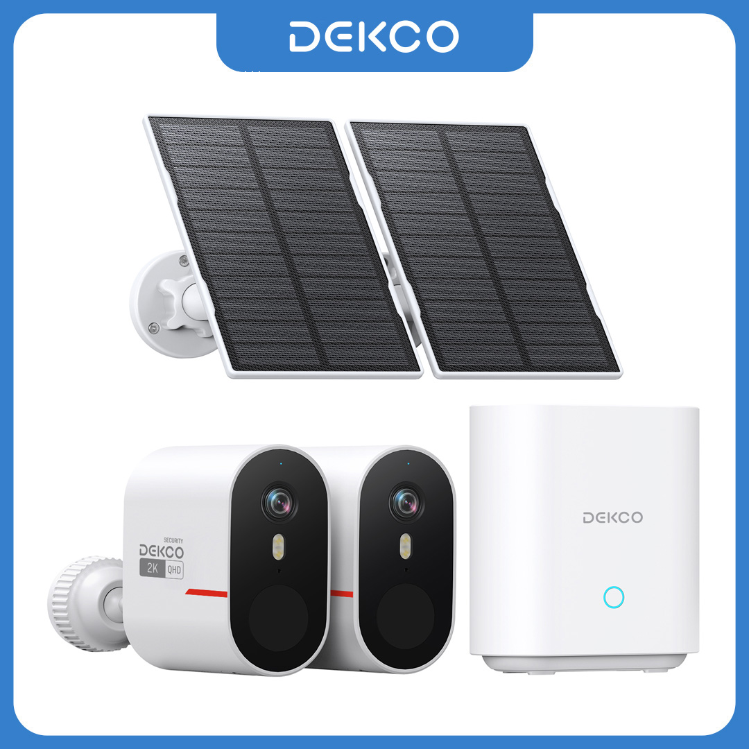 Home Security Outdoor Camera System - Dekco 3MP WiFi Solar Kamera Sistemi