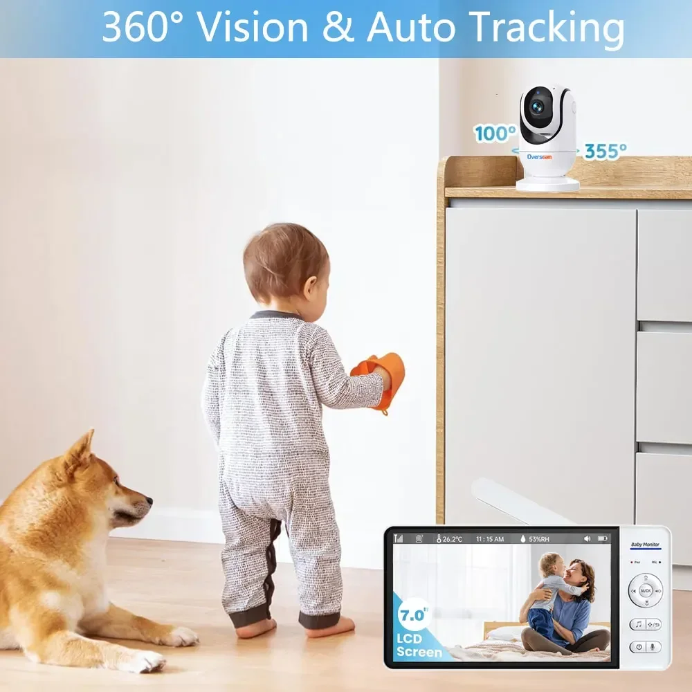 Home Security Uk - 7 inç Ekran Video Bebek Monitörü