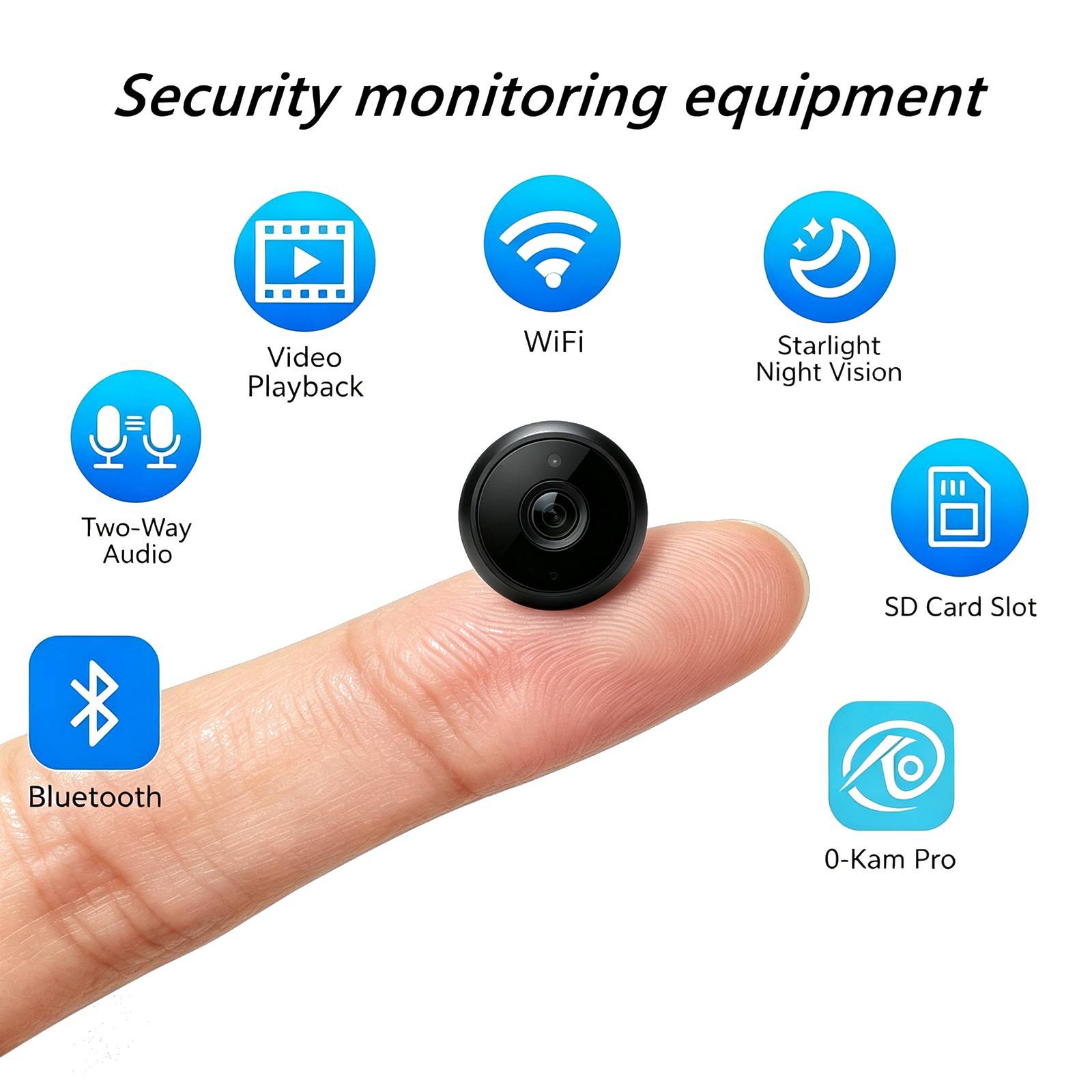 Home Security Kit With Camera - BU4 Komple Ev İçi Güvenlik Gözetim
