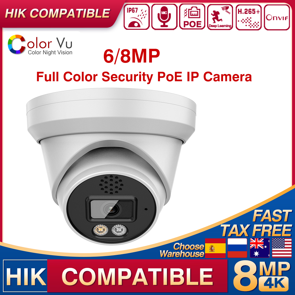 Home Security Hikvision - Hikvision Uyumlu 4K 8MP 6MP ColorVu