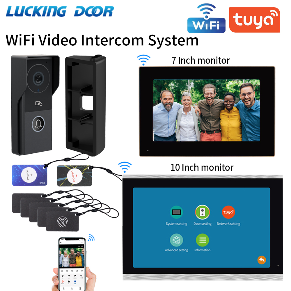 Home Security Video Systems - 7/10 inç görüntülü interkom 1080P kapı