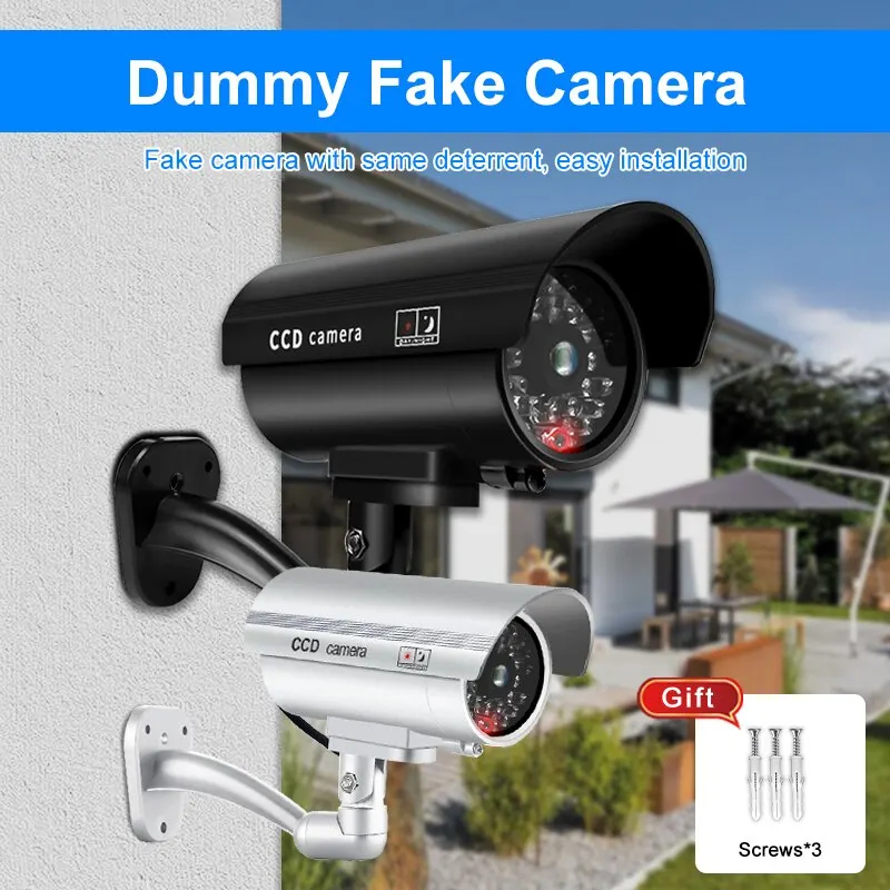 Home Security Outdoor Camera System - 1PC Sahte Güvenlik Kamerası Suya Dayanıklı