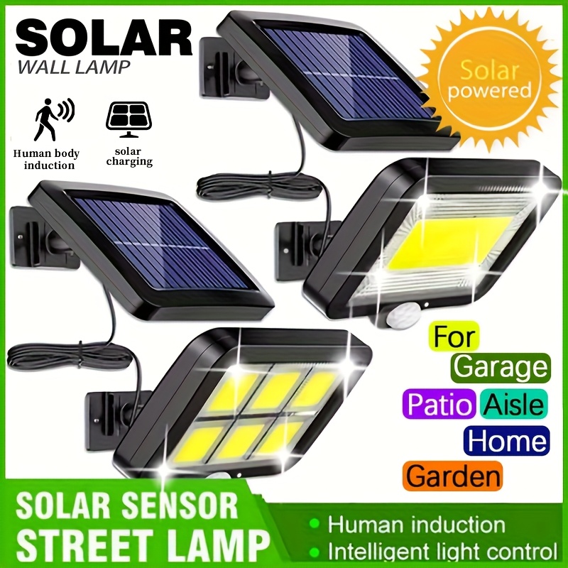 Home Security Flood Lights - LED Güneş Enerjili Bölünmüş Duvar Lambası