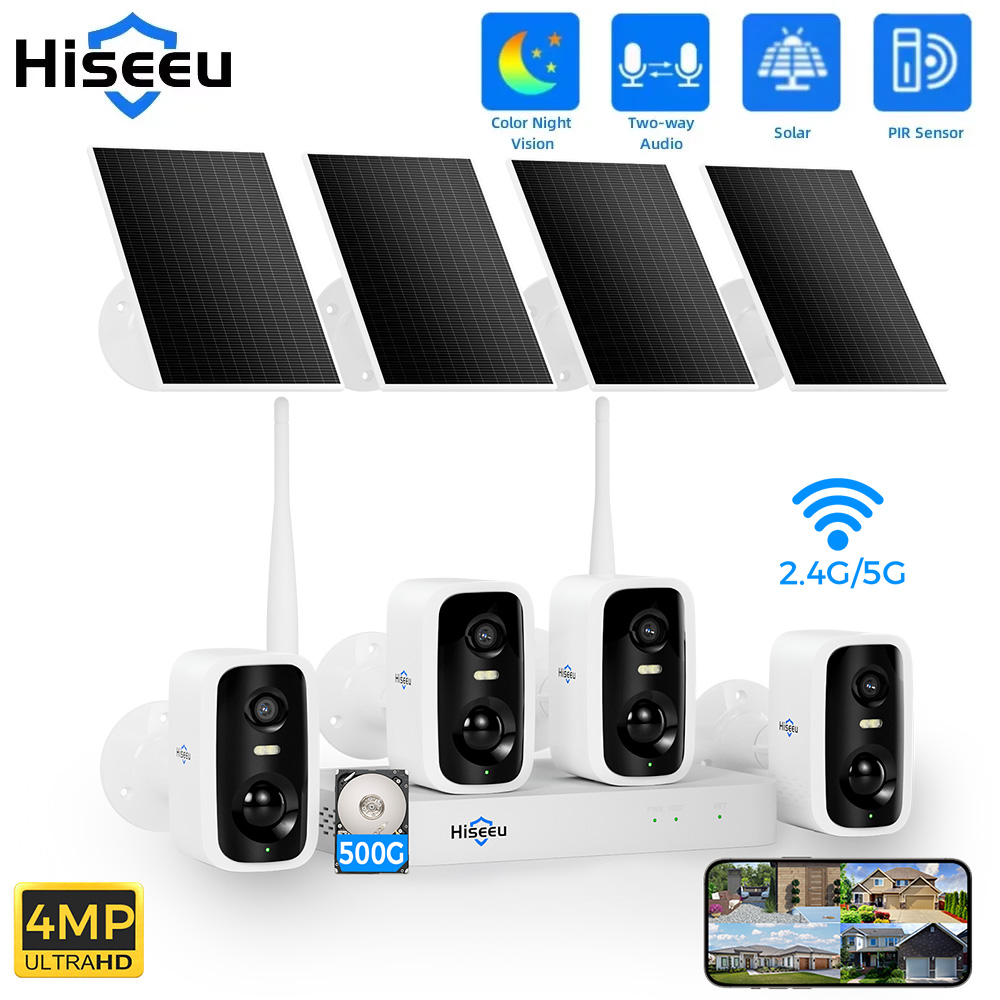 Home Security Video Systems - Hiseeu 10 Kanallı NVR 4MP WiFi