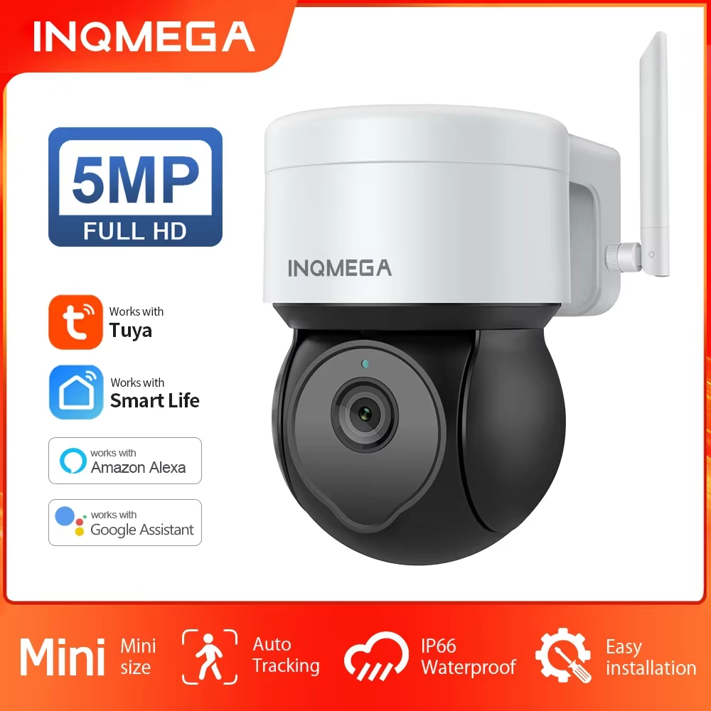 Home Yard Security Cameras - INQMEGA 5MP Tuya Açık PTZ Kamera