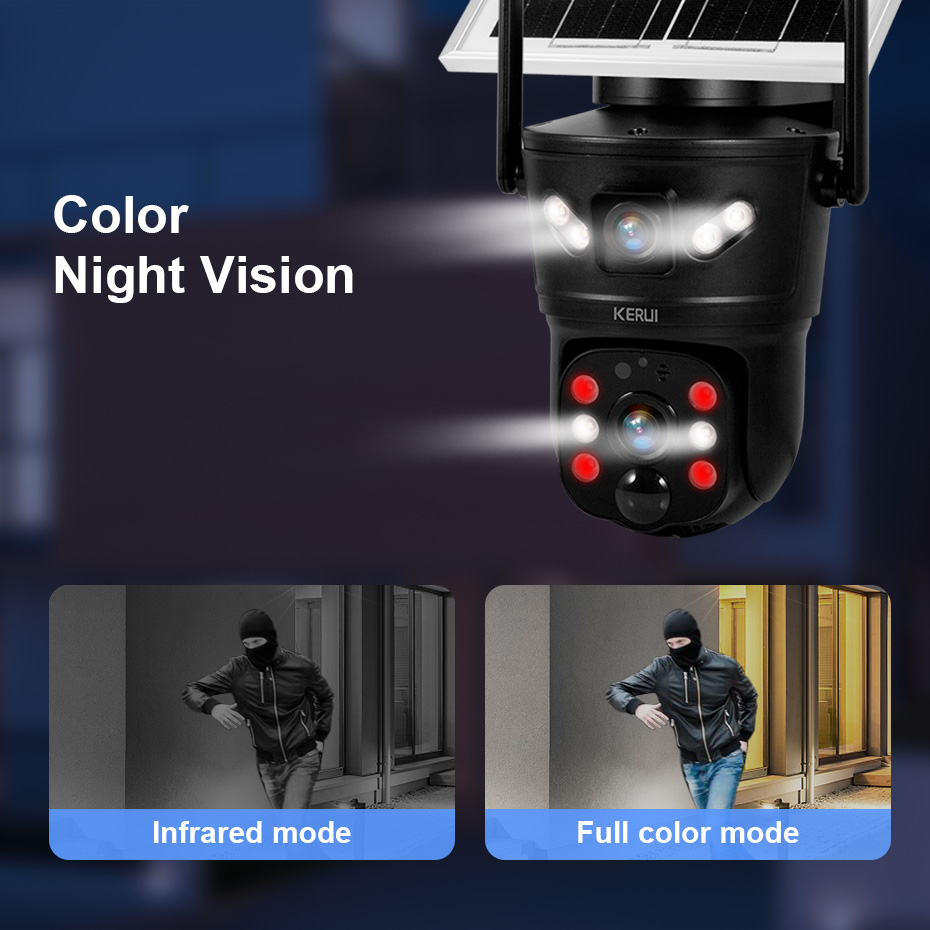 KERUI 6MP 4G SIM WiFi Güneş En - Home Security Outdoor Camera System incelemesi ve fiyatı