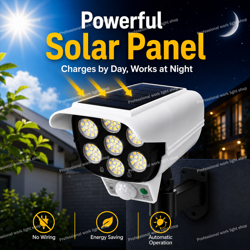 77 LED'li Güneş Enerjili Sahte - Home Yard Security Cameras incelemesi ve fiyatı