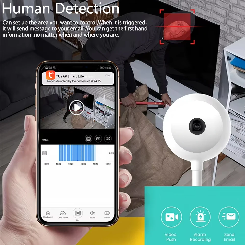 Mini Tuya İç Mekan USB Ampul K - Home Security Flood Lights incelemesi ve fiyatı
