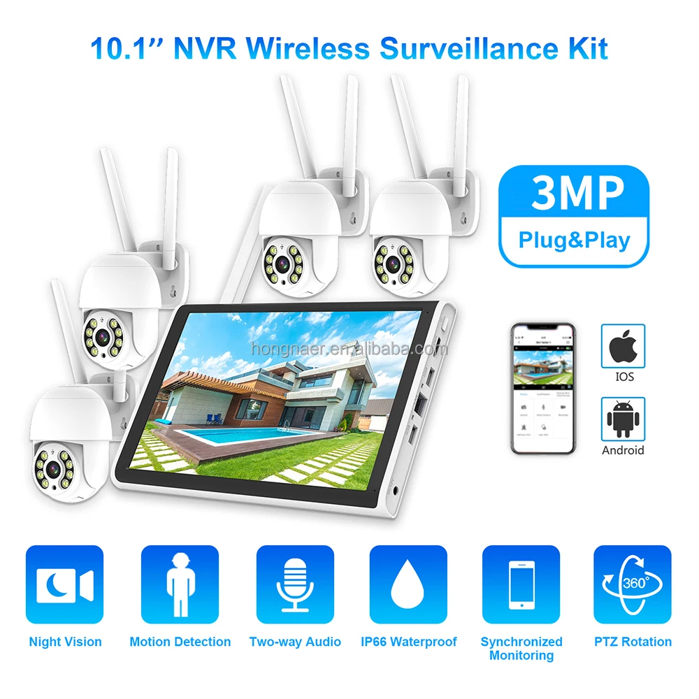 2026 Hongnaer 3MP 4 Kanallı Wi - Home Security Kit With Camera incelemesi ve fiyatı