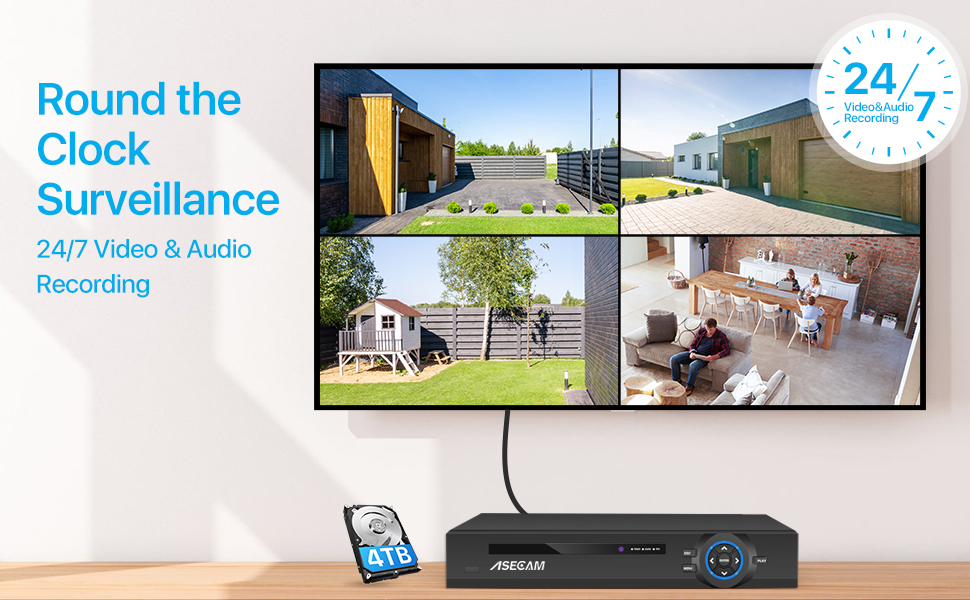 Süper 8MP POE NVR Video Kayded - Home Security Cameras incelemesi ve fiyatı