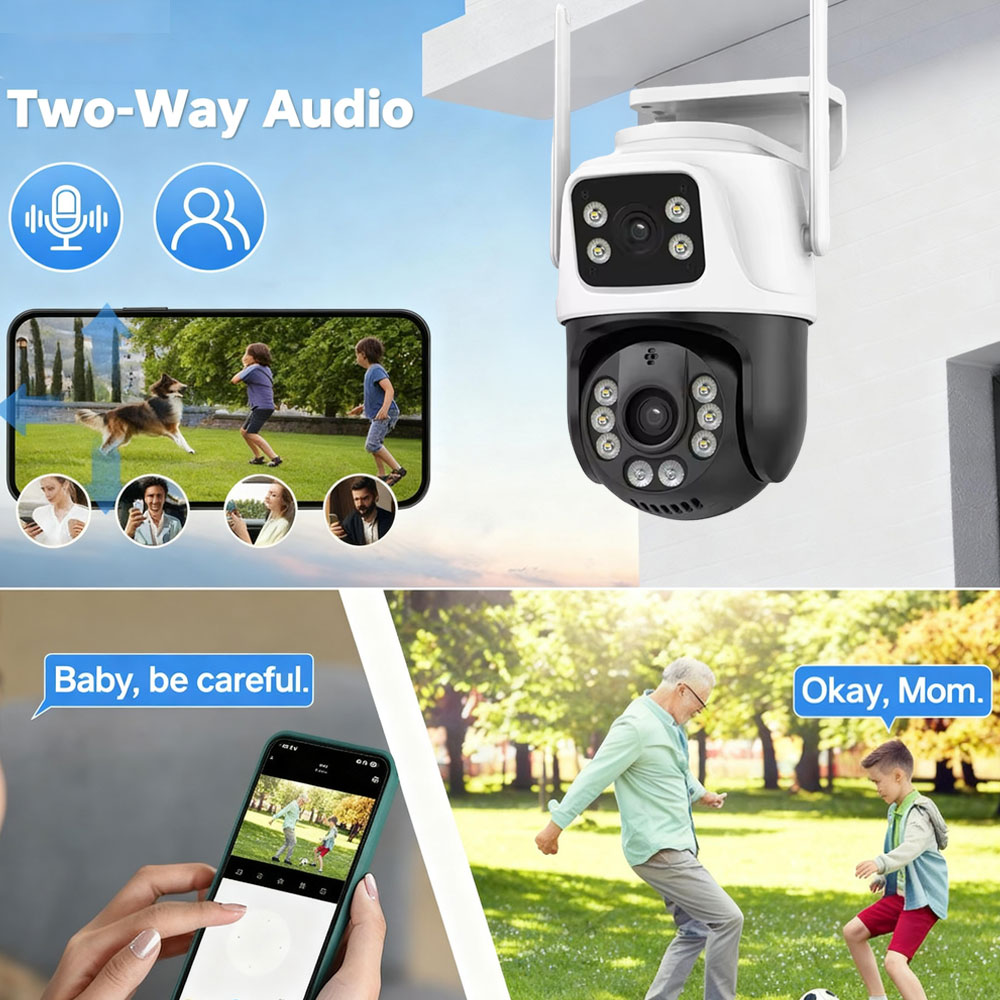 8MP 4K WiFi PTZ Güvenlik Kamer - Home Yard Security Cameras incelemesi ve fiyatı