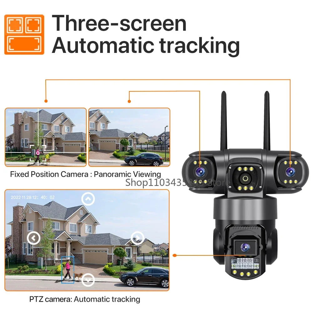3 Lensli 4G Wifi Güvenlik Kame - Home Yard Security Cameras incelemesi ve fiyatı