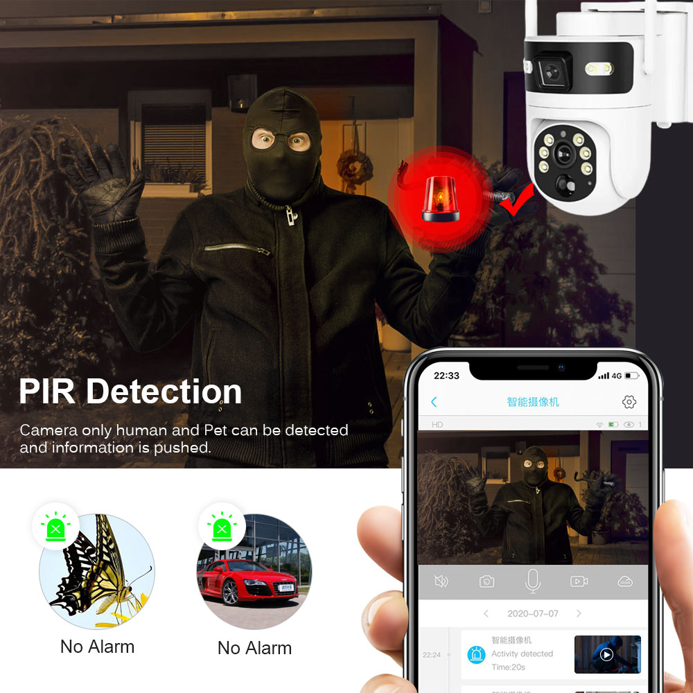 Kablosuz Dış Mekan PTZ Solar G - Home Yard Security Cameras incelemesi ve fiyatı