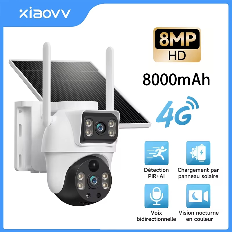 XIAOVV 8MP 4G LTE Güneş Enerji - Home Security Outdoor Camera System incelemesi ve fiyatı