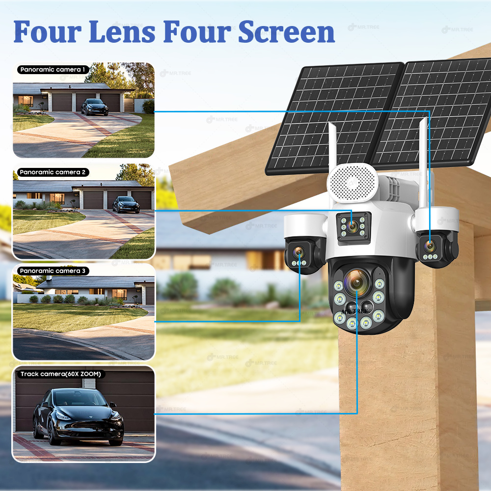 AOV Dört Lensli Dış Mekan Güve - Home Security Outdoor Camera System incelemesi ve fiyatı