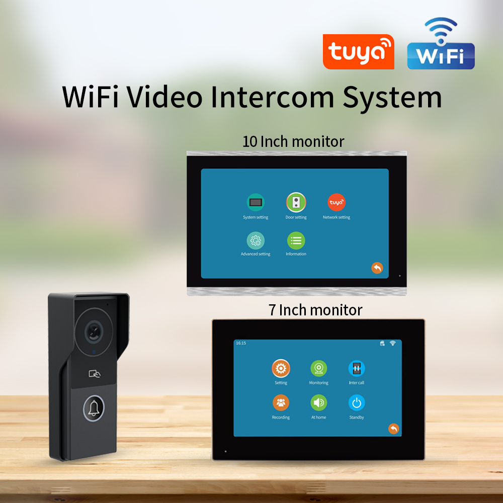7/10 inç görüntülü interkom 10 - Home Security Video Systems incelemesi ve fiyatı