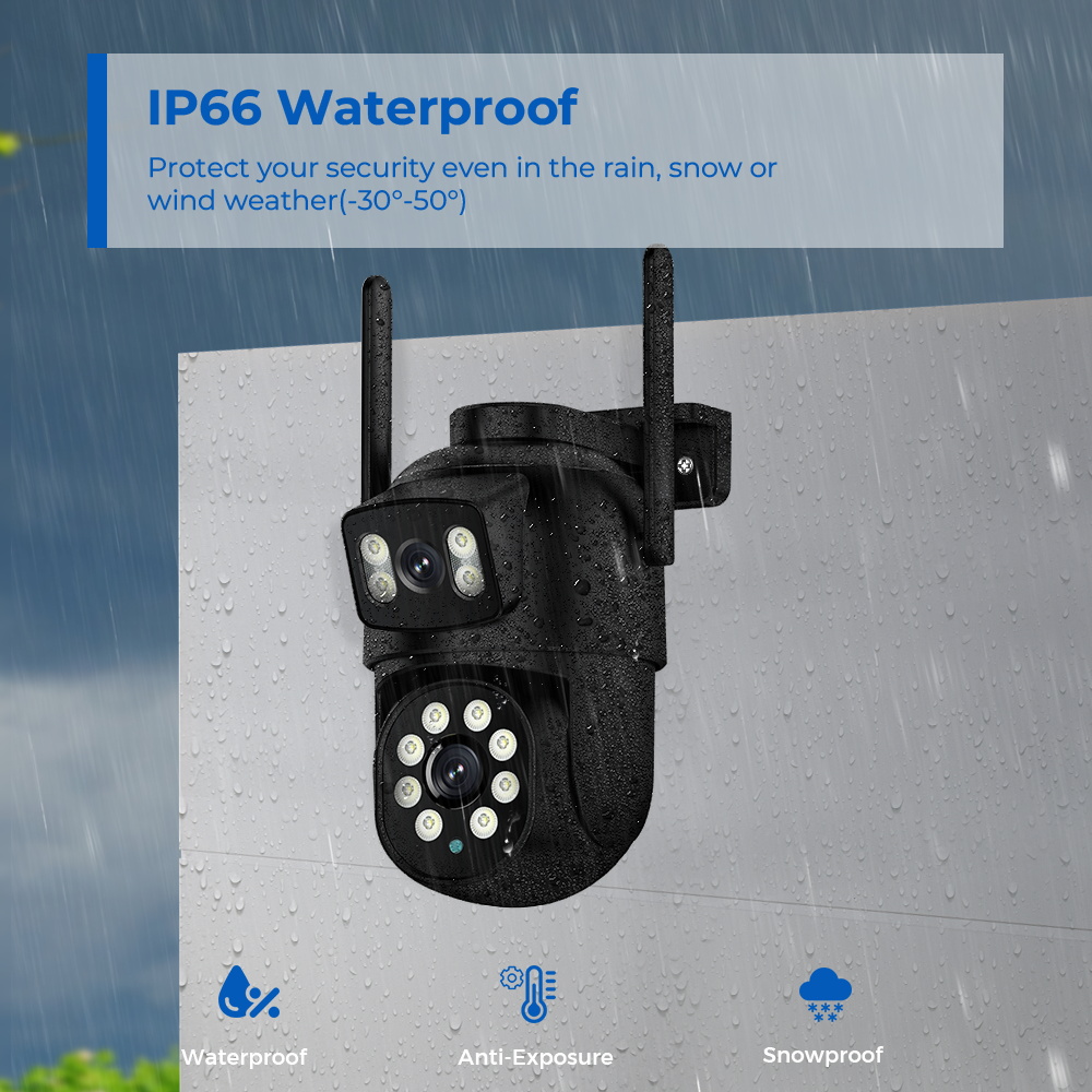 Dış Mekan 8MP 4K WiFi PTZ Güve - Home Yard Security Cameras incelemesi ve fiyatı