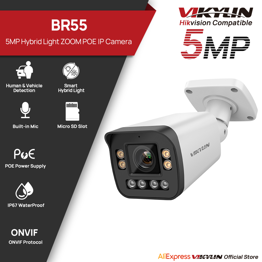 VIKYLIN 5MP 5X Zoom Bullet IP  - Home Security Hikvision incelemesi ve fiyatı