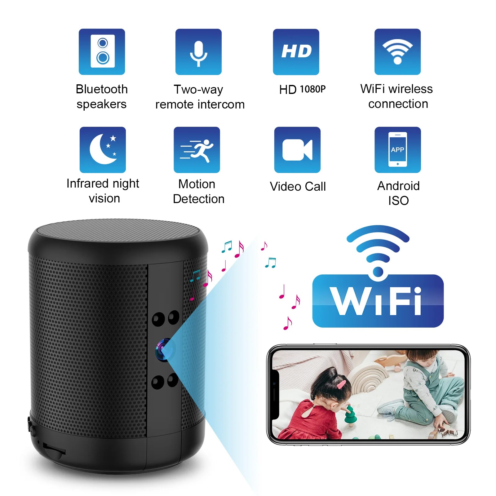 WiFi Güvenlik Kamerası Hoparlö - Home Security Robot incelemesi ve fiyatı