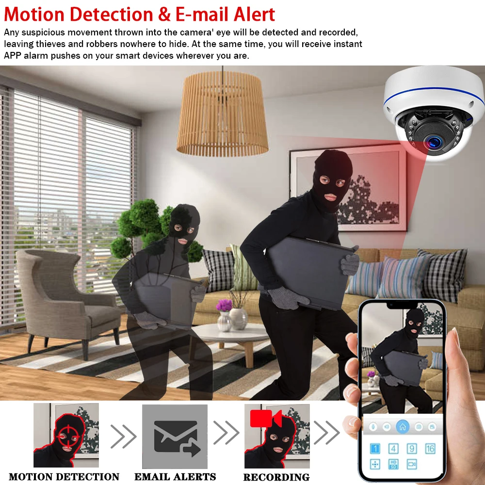 Tuya 5MP POE Dome IP Kamera Dı - Home Yard Security Cameras incelemesi ve fiyatı