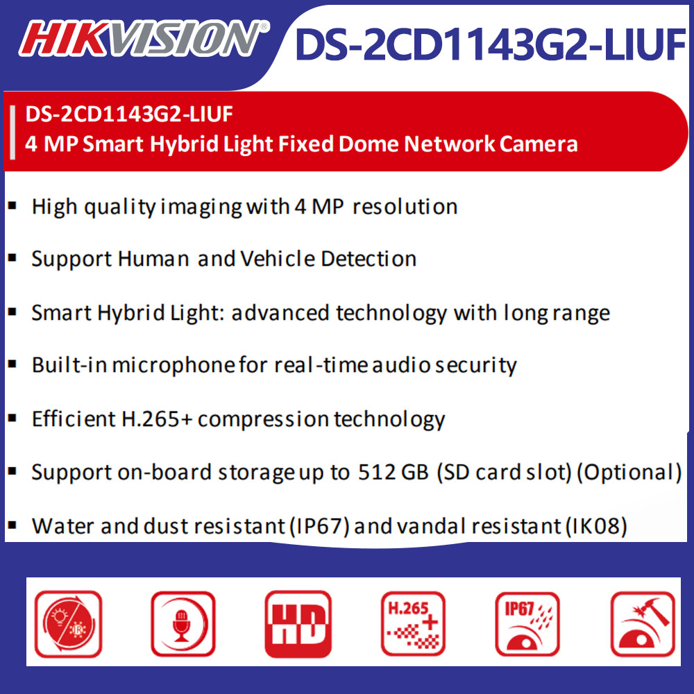 Hikvision DS-2CD1143G2-LIUF 4M - Home Security Hikvision incelemesi ve fiyatı