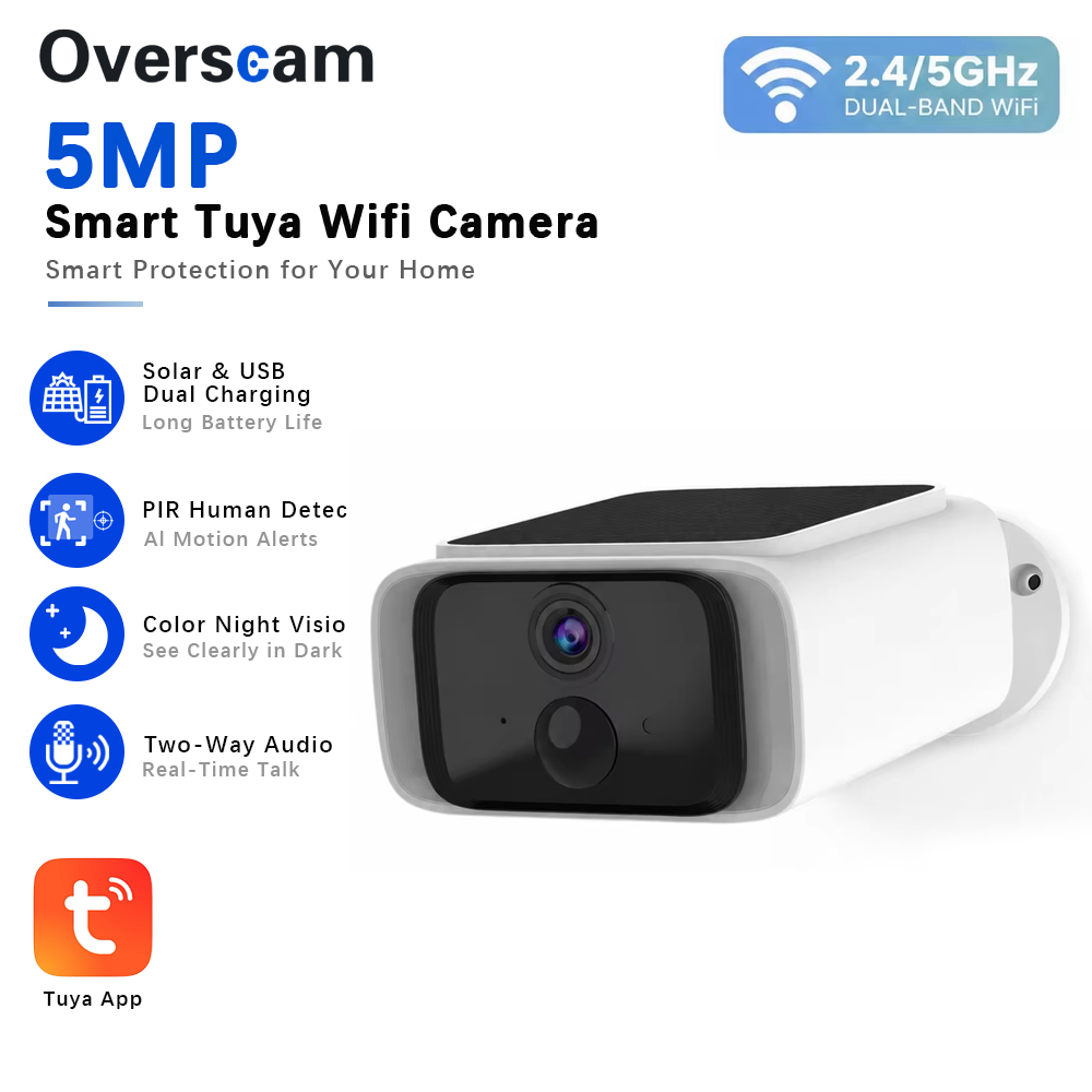 Tuya 5MP Güneş Enerjili Güvenl - Home Security Outdoor Camera System incelemesi ve fiyatı