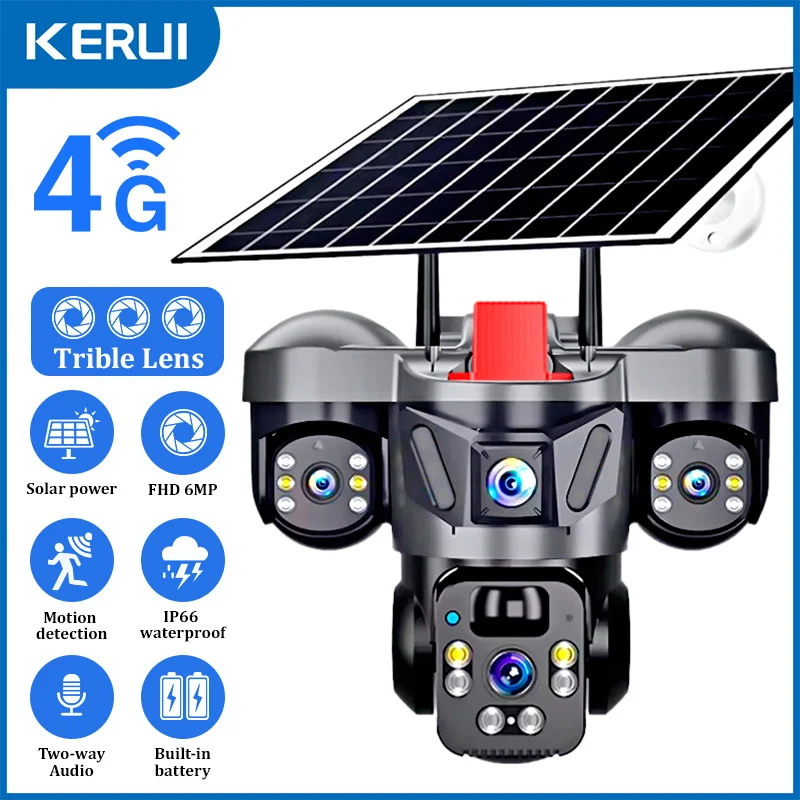 KERUI Dış Mekan PTZ 6MP 4G SIM - Home Security Outdoor Camera System incelemesi ve fiyatı
