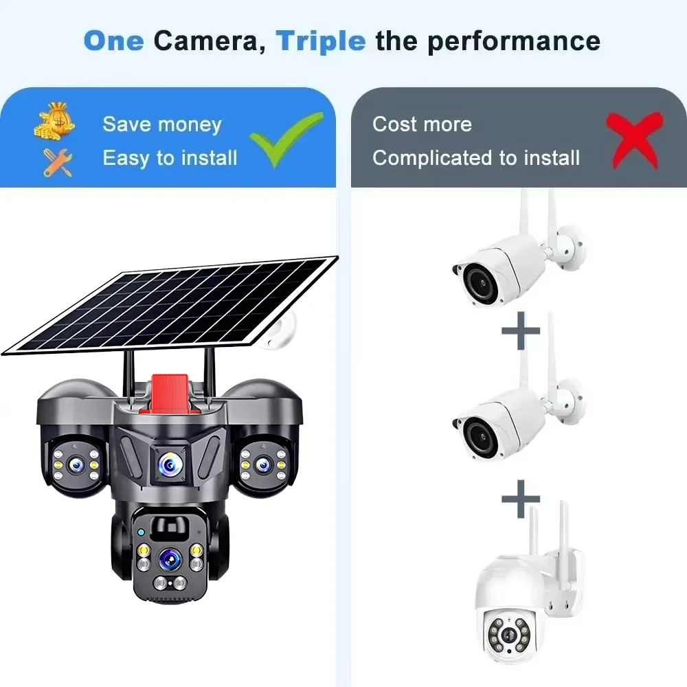 KERUI Dış Mekan PTZ 6MP 4G SIM - Home Security Outdoor Camera System incelemesi ve fiyatı