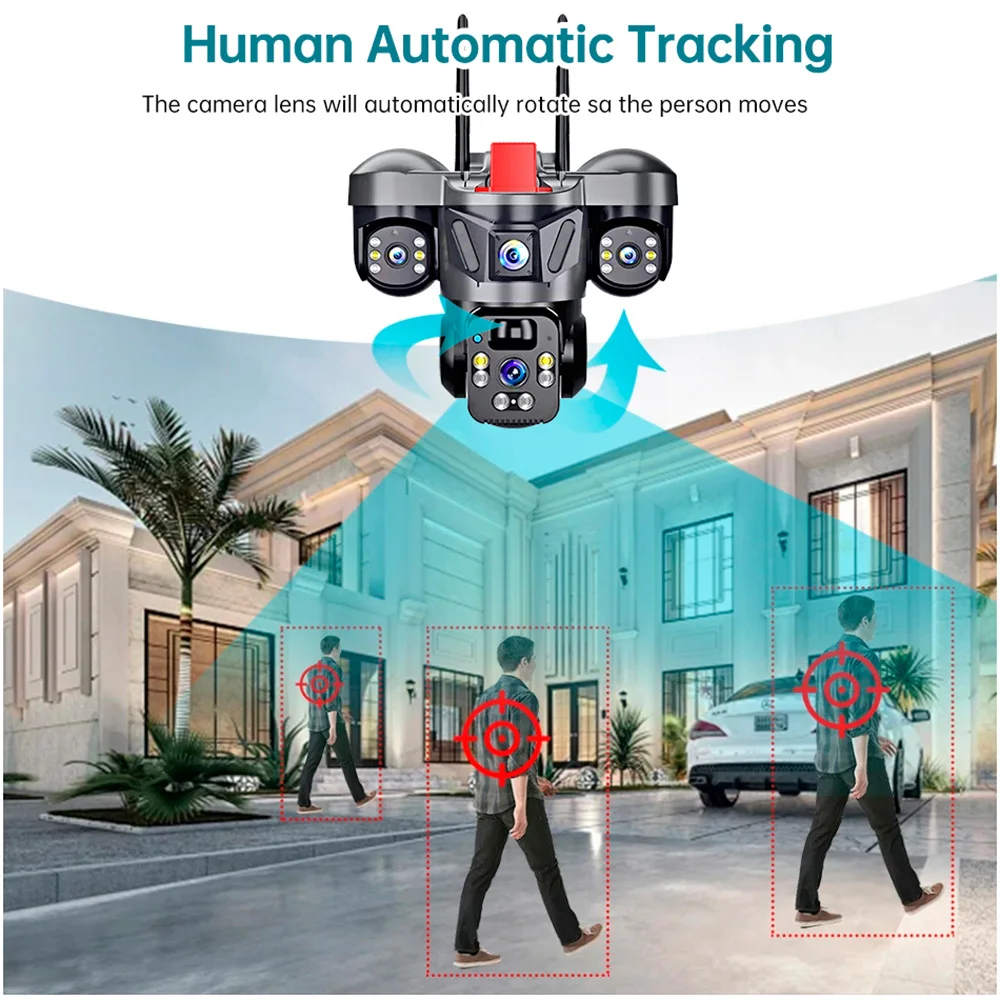 KERUI Dış Mekan PTZ 6MP 4G SIM - Home Security Outdoor Camera System incelemesi ve fiyatı