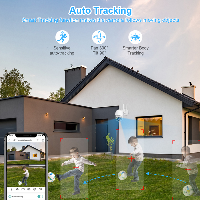 Smar 3MP Kablosuz CCTV Güvenli - Home Security Outdoor Camera System incelemesi ve fiyatı